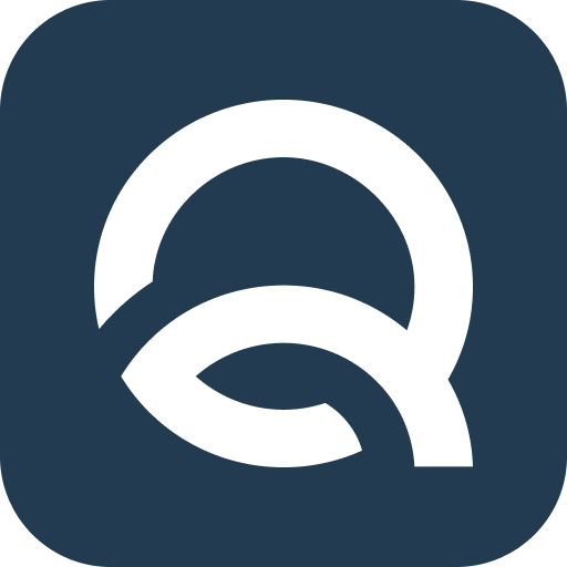 A white stylized letter Q logo on a dark blue rounded square background. The modern, abstract design reflects the innovative approach of music therapy courses and services on the Gold Coast.